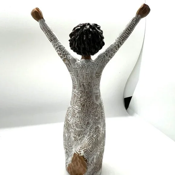 Darker Skin Figurine with Detailed Decor New - Picture 3 of 5